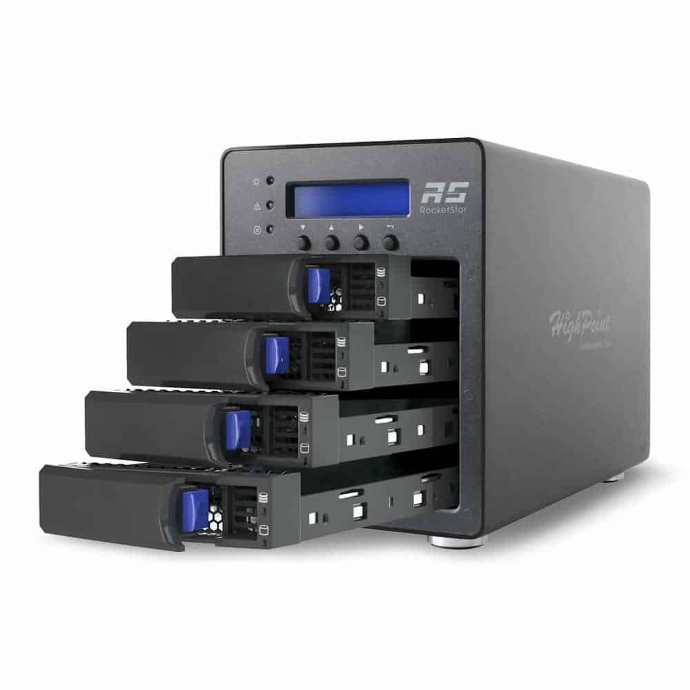 (image for) Highpoint SSD6540M eNVMe RAID M.2 14GB/s 4 Bay Storage Box